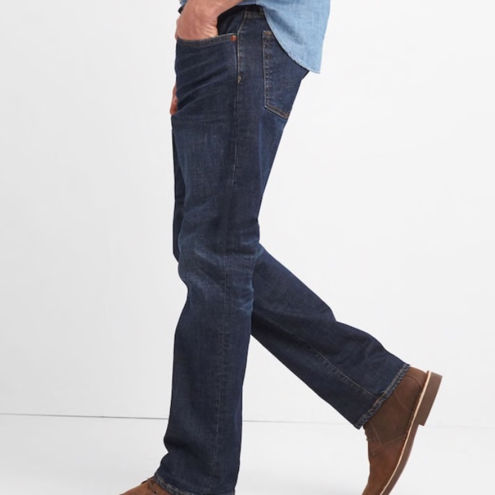 GAP Men's Straight Fit Blue Jeans