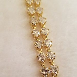 10k gold plated adjustable bracelet/discount4both