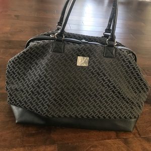 DVF  clam shel travel bag