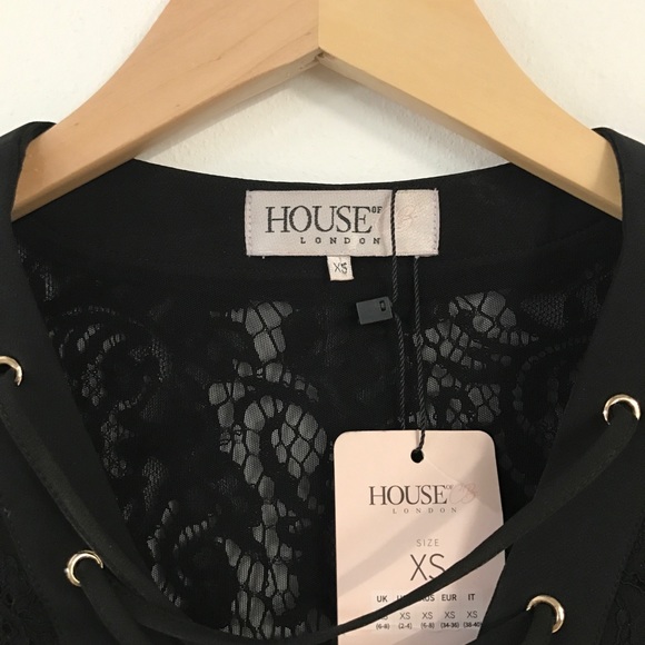 House of CB • Anchali Sheer Lace Dress - Picture 8 of 8