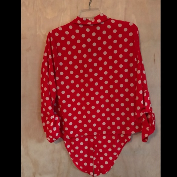 POLKA DOT BUTTON DOWN - Picture 2 of 3