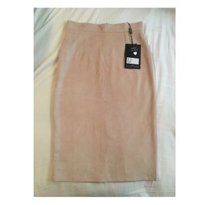 Midi Suede Skirt Brand New w/Tags