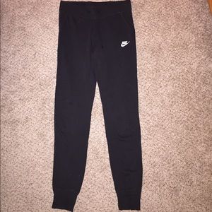 Black Nike Joggers (Size: S women's)