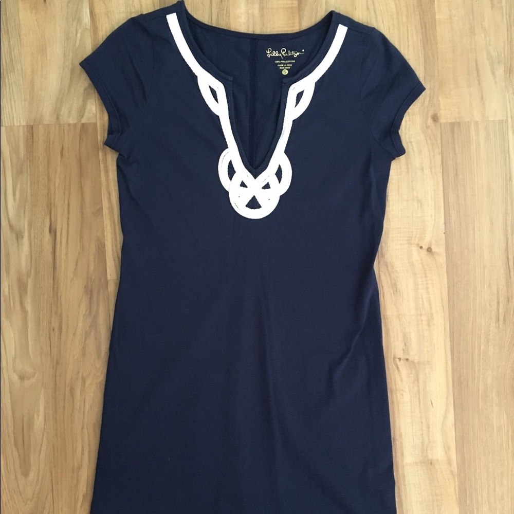 EUC Lilly Pulitzer Brewster Dress in Navy