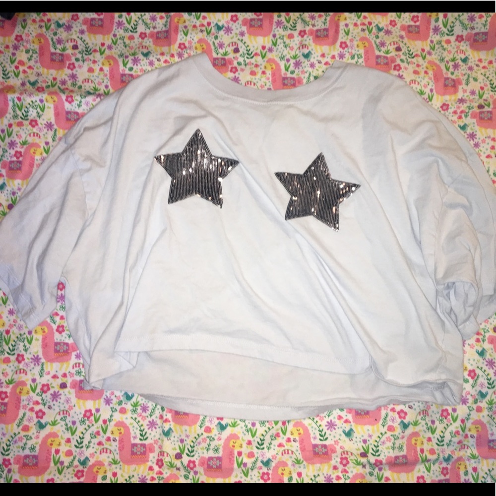 ⭐️ sequin star pastie crop top ⭐️