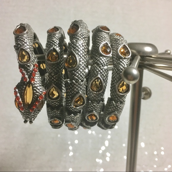 Jewelry - Snake wrap bracelet silver colored