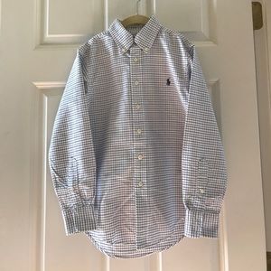 BOYS RALPH LAUREN BUTTON DOWN SHIRT IN NEW CONDTN!