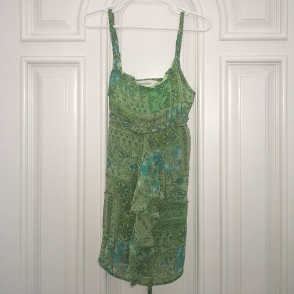 Green and blue paisley cami - Picture 1 of 5