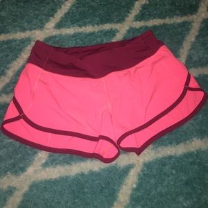 Pink speed shorts size 4