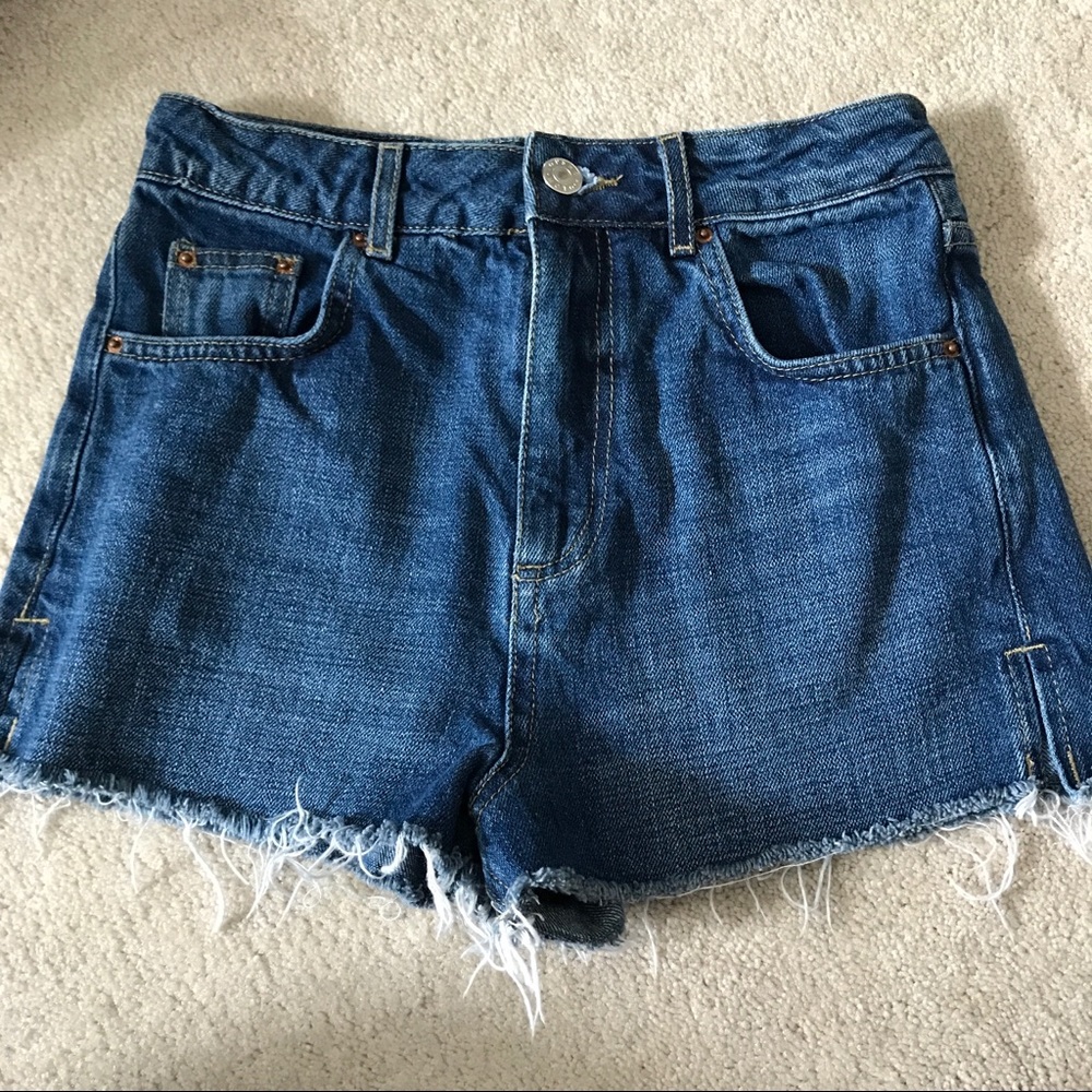 Topshop mom jean shorts