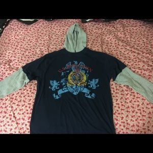 U.S Polo Assn. Boys Long Sleeved Shirt With Hoodie