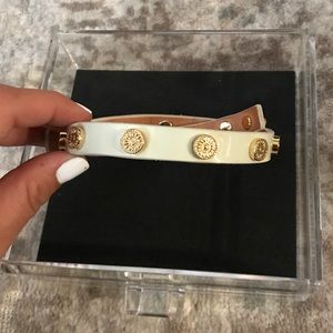 Tory Burch Patent Leather Wrap Bracelet