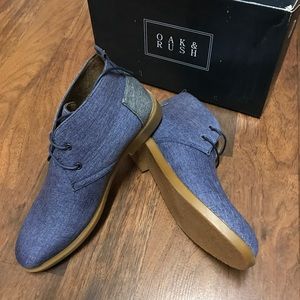 NEW Oak & Rush Men's Casual Chukka Boots -Sol-Blue