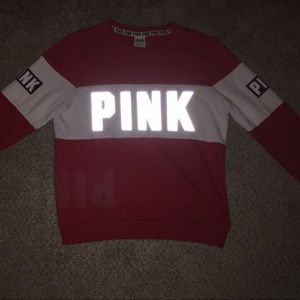 PINK Shirt w/ Reflective PINK Logo (Size: XS)