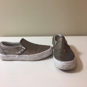 Copper/brown cracked leather vans