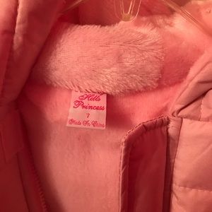 Brand new Pink Coat. Sz 7. Warm lining!