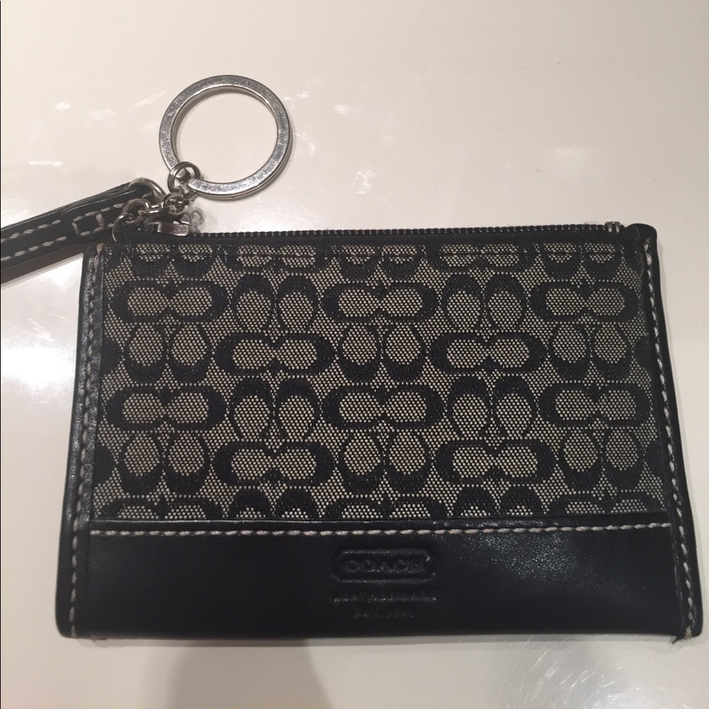 COACH key ring and card holder