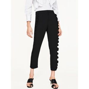 Flowing Frilled Trousers✨Zara