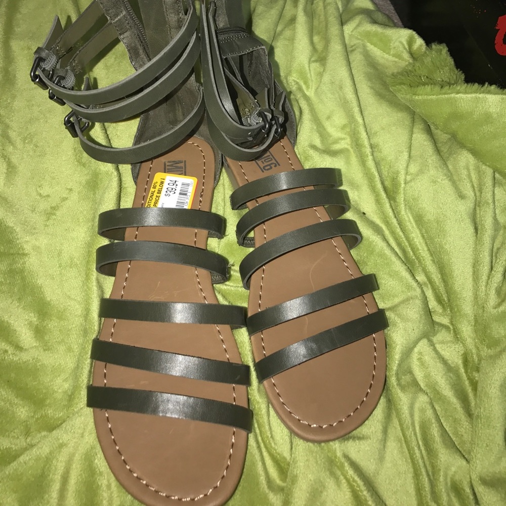 Green sandals