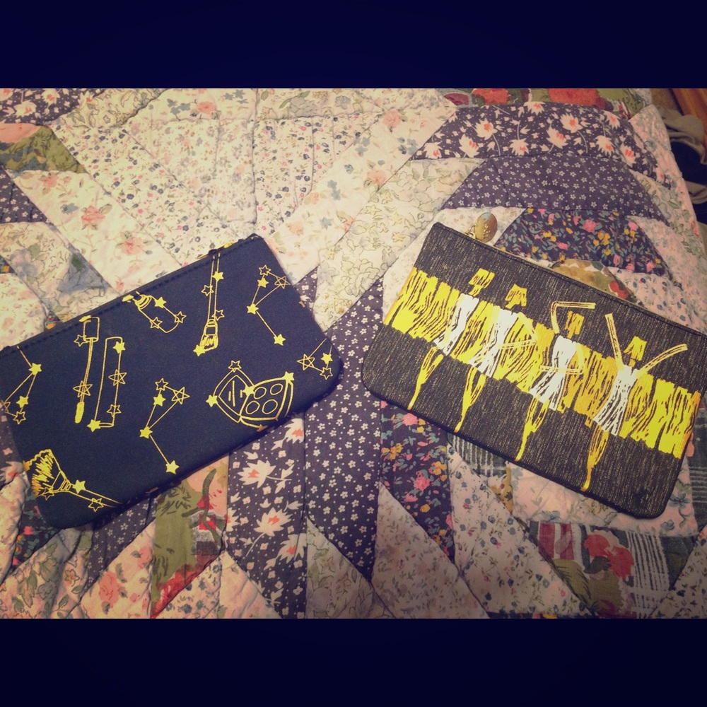 Two little zip up bags