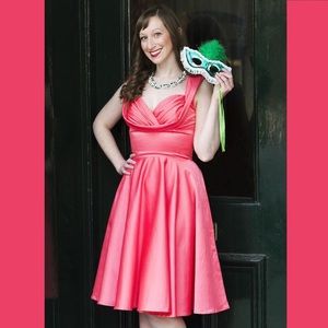 🆕 Trashy Diva Honey Dress in Coral Satin