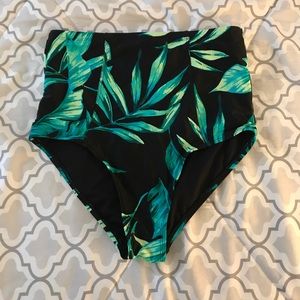 High rise bathing suit bottoms