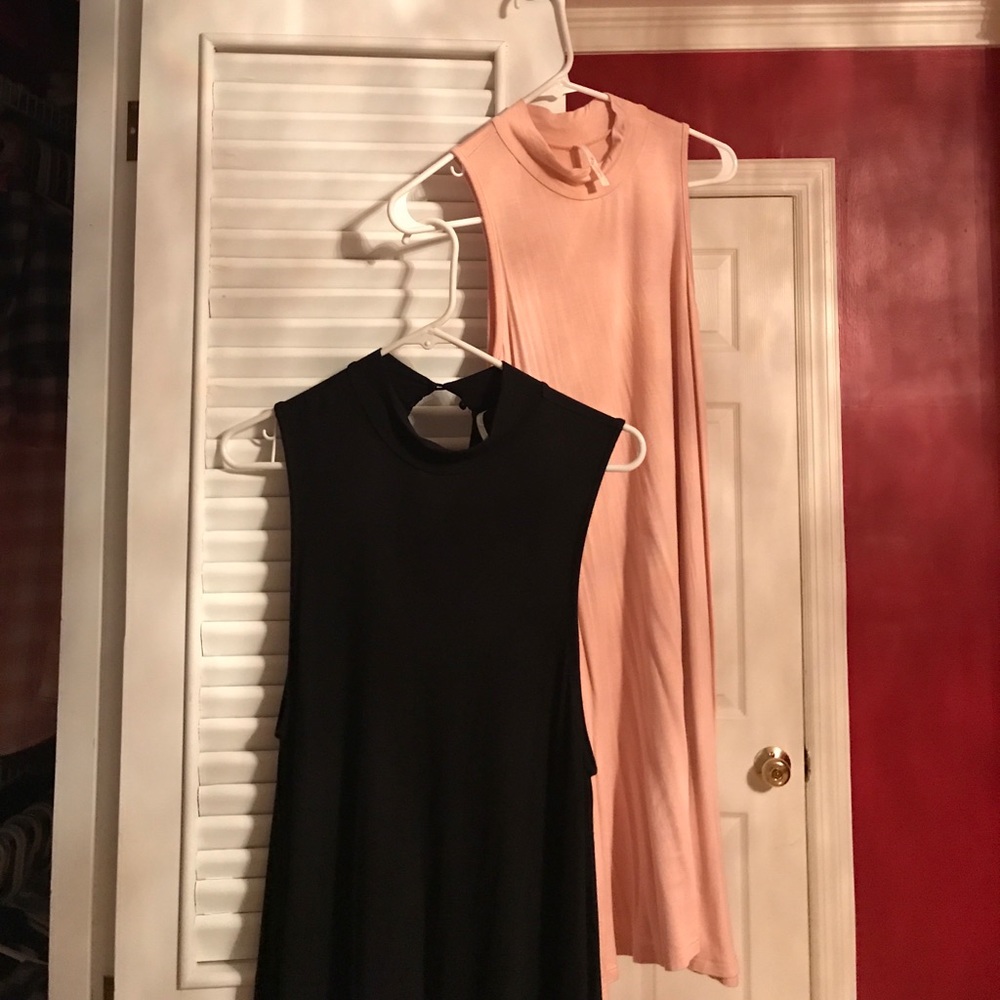 TWO HIGH NECK DRESSES - GREAT FOR WORK
