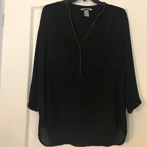 H & M Black flowing shirt