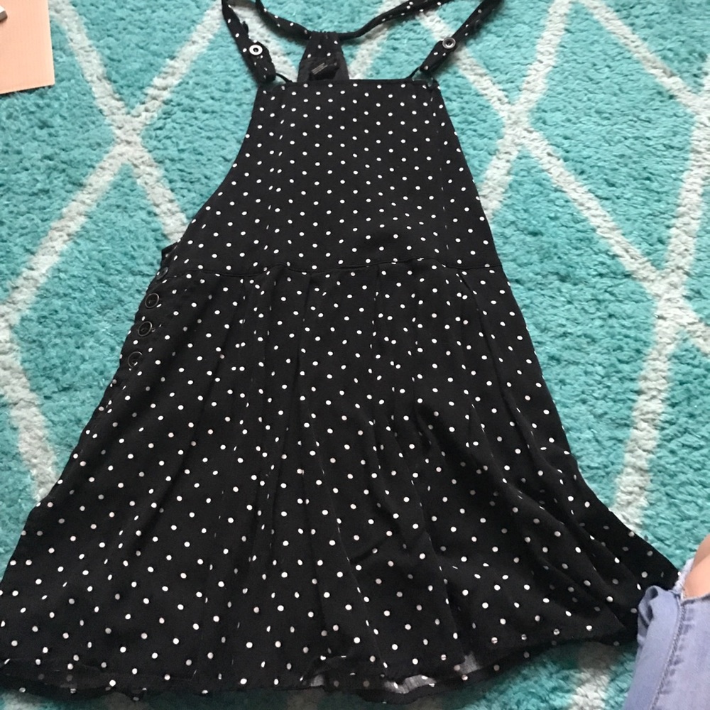 Polkadot overall dress