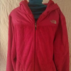 Pink north face jacket