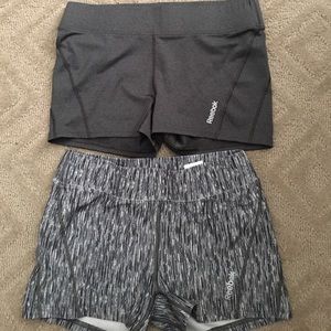 Pair of Reebok booty shorts size M