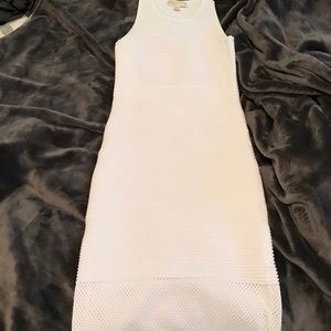 White Michael kors body con dress