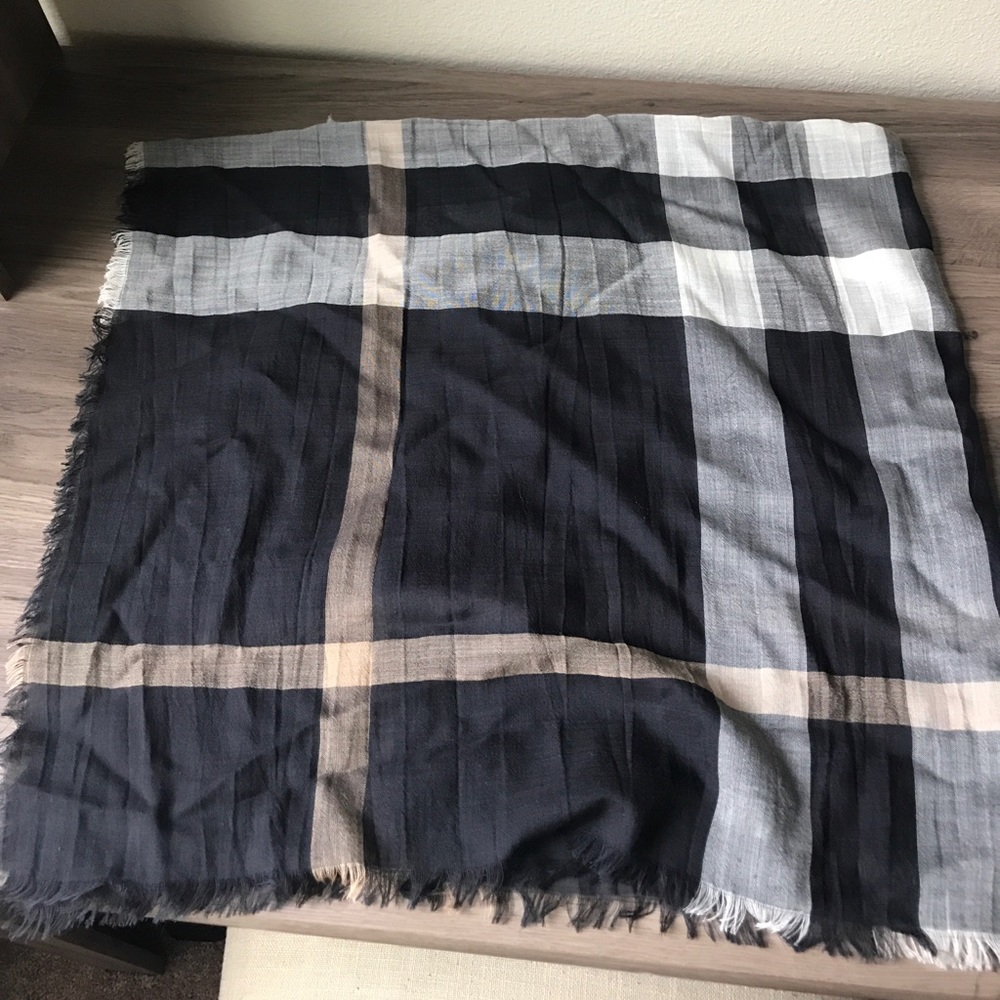 SOLD Authentic Burberry Scarf Wool/Silk