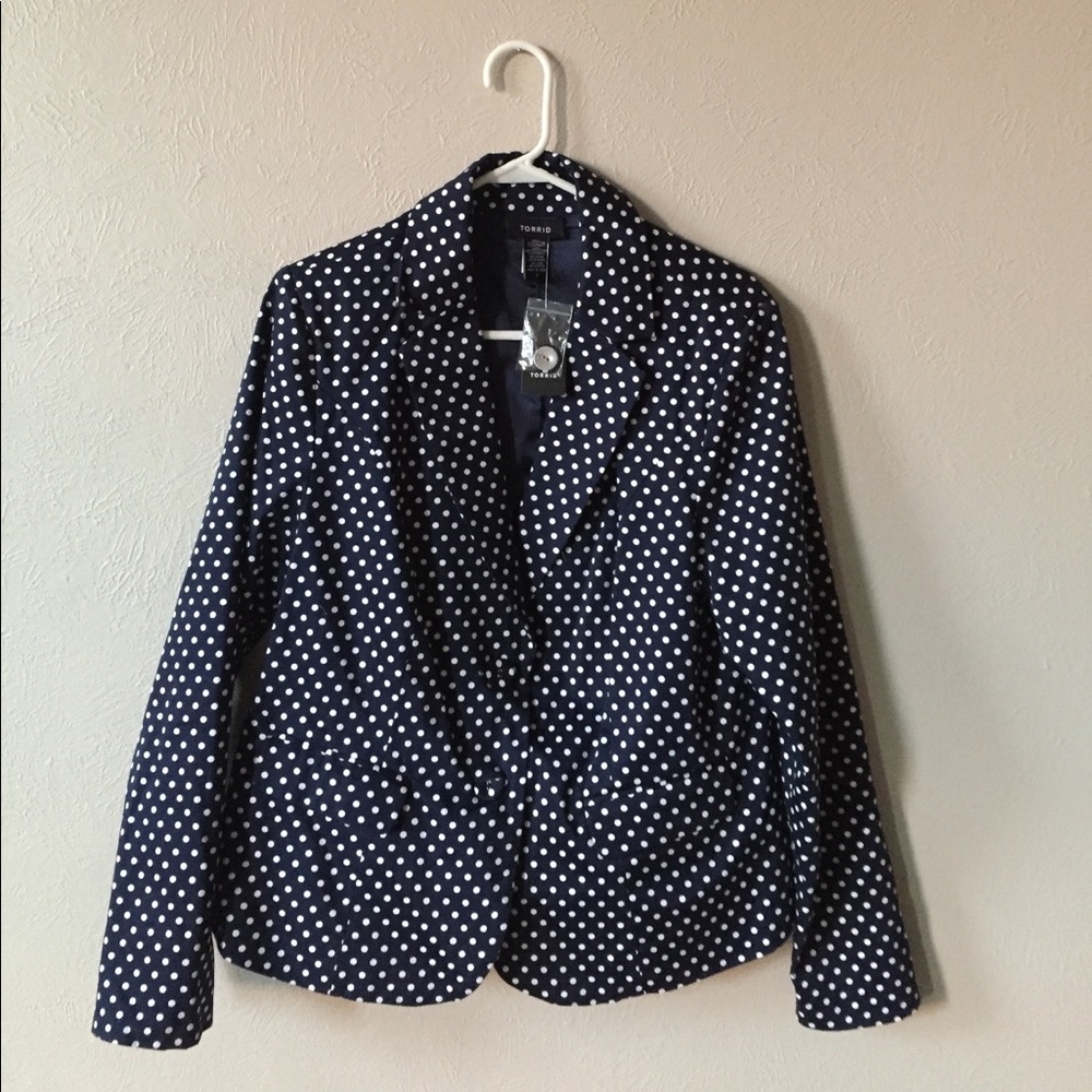 Torrid Polka Dot Blazer