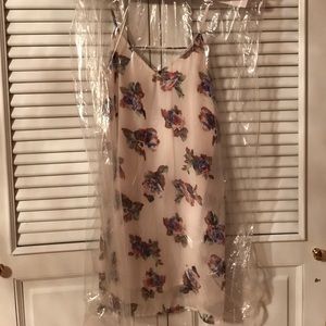 ADORABLE WHITE DRESS WITH COLORED FLOWERS