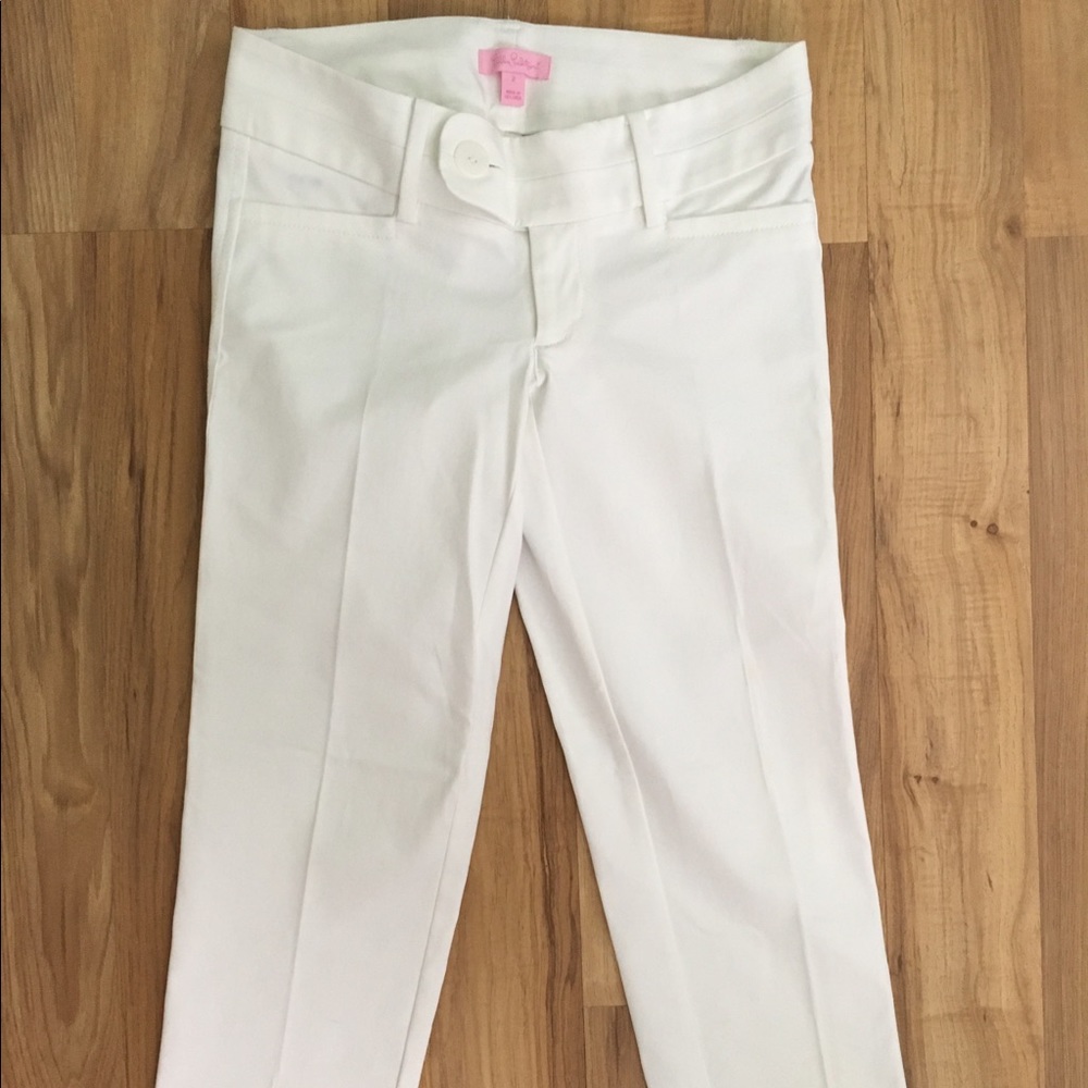 NWOT Lilly Pulitzer Capri Pants White - Hemmed