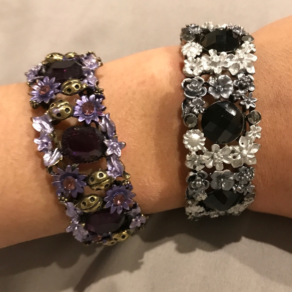 Two gorgeous metal bracelets