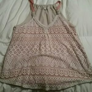 Lacy tank top. Size M.