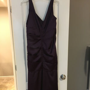 Davids Bridal Sz 22 dk purple bridesmaid dress