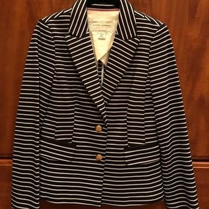Banana Republic Striped Knit Blazer 2P