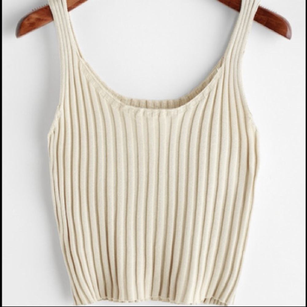 Ribbed Knitted Cami-Top