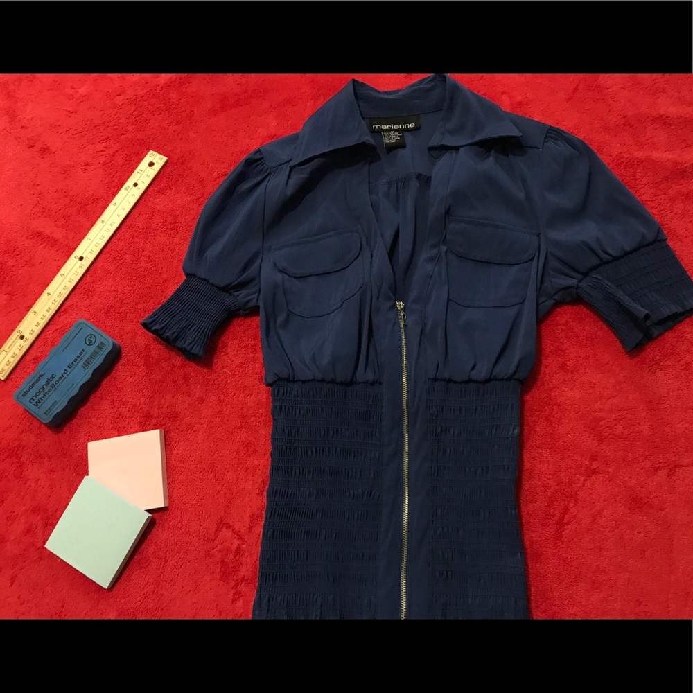 Navy blouse