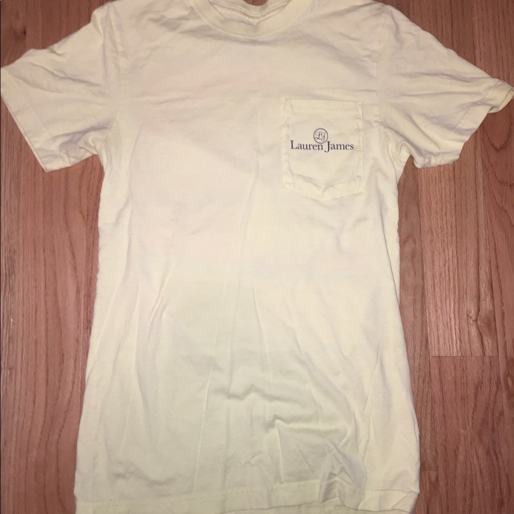 Lauren James yellow short sleeve tshirt
