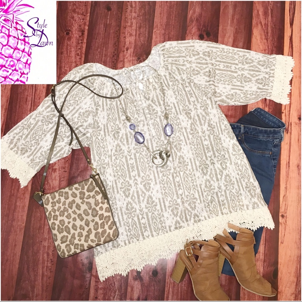 Plus Size Print Tunic