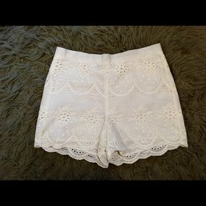 Cupcakes and Cashmere white lacy shorts 🌸