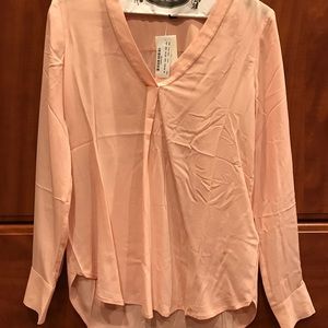 J.Crew NWT silk v neck blouse size 00