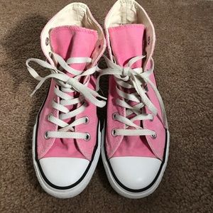 Pink Hightop Converse