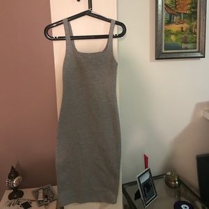 Grey midi dress