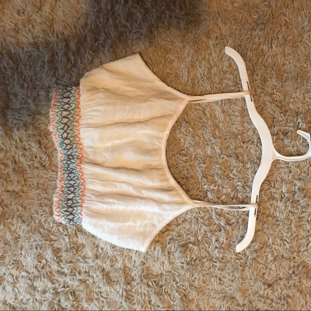 Small white crop top
