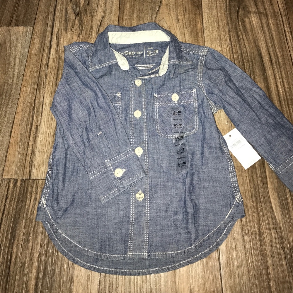 Baby gap jean shirt